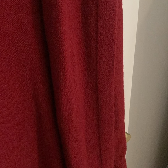 [S] F21 Red Hooded Cardigan - Picture 11 of 11